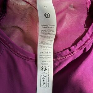 Lululemon “chilled grape” sculpt Tank Top - Size 10
